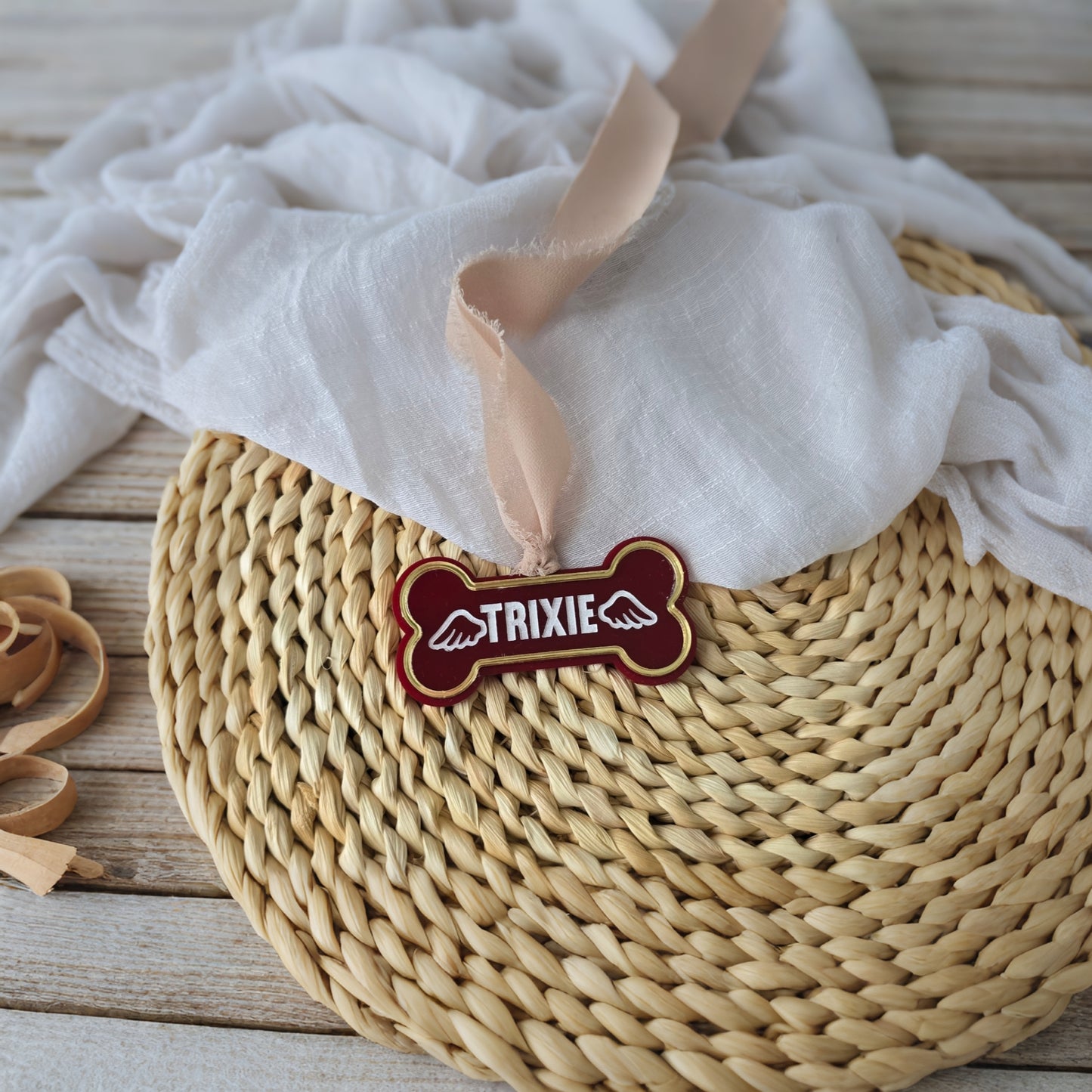 Personalized Pet Bone Christmas Ornament – Custom Dog Memorial