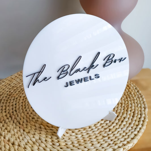 Round Business Sign