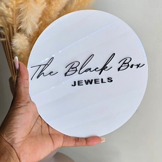 Round Acrylic Business Sign
