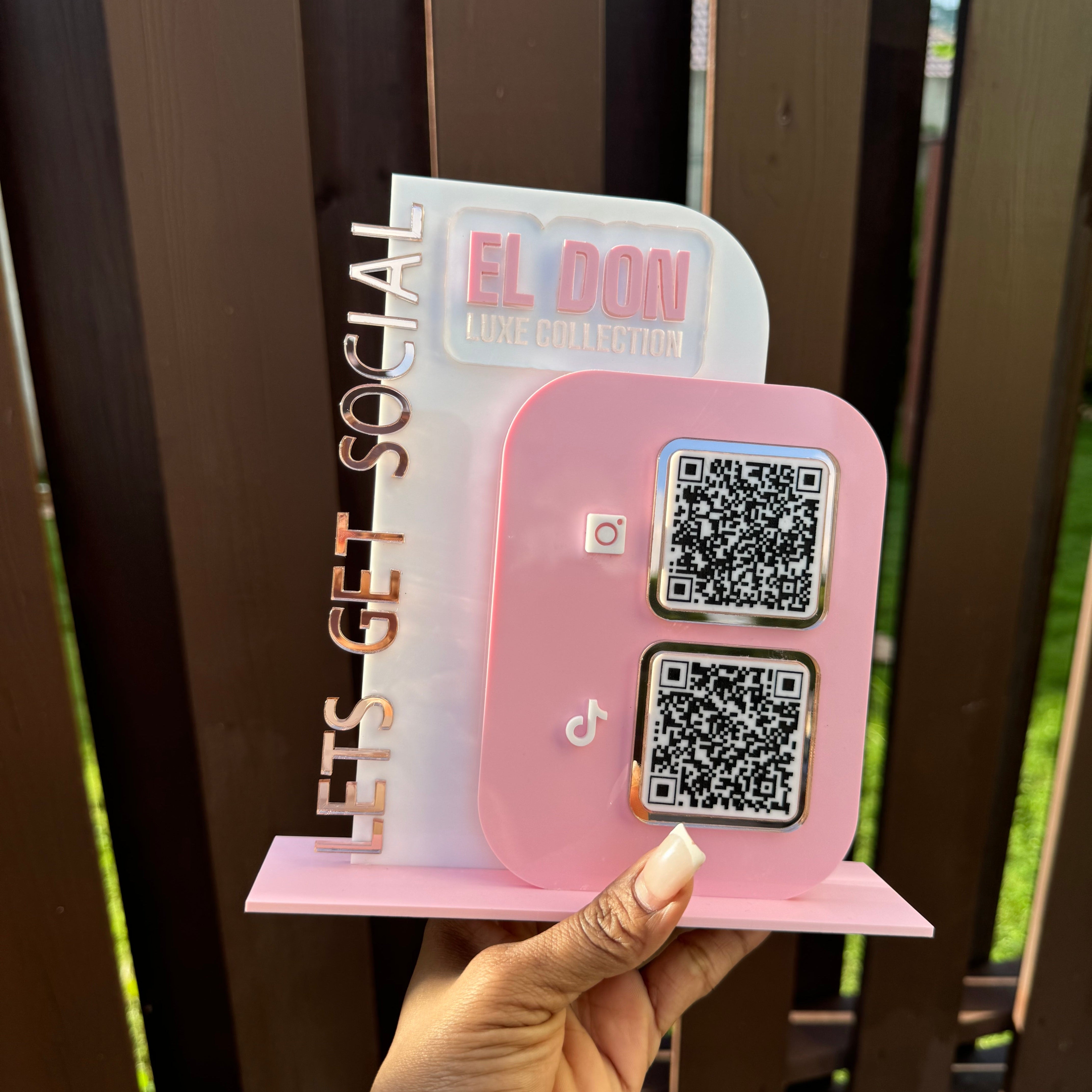 Double QR Code Arch Sign – The Brand Folio