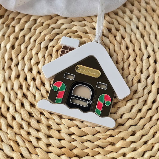Personalized Gingerbread House Fireplace Ornament