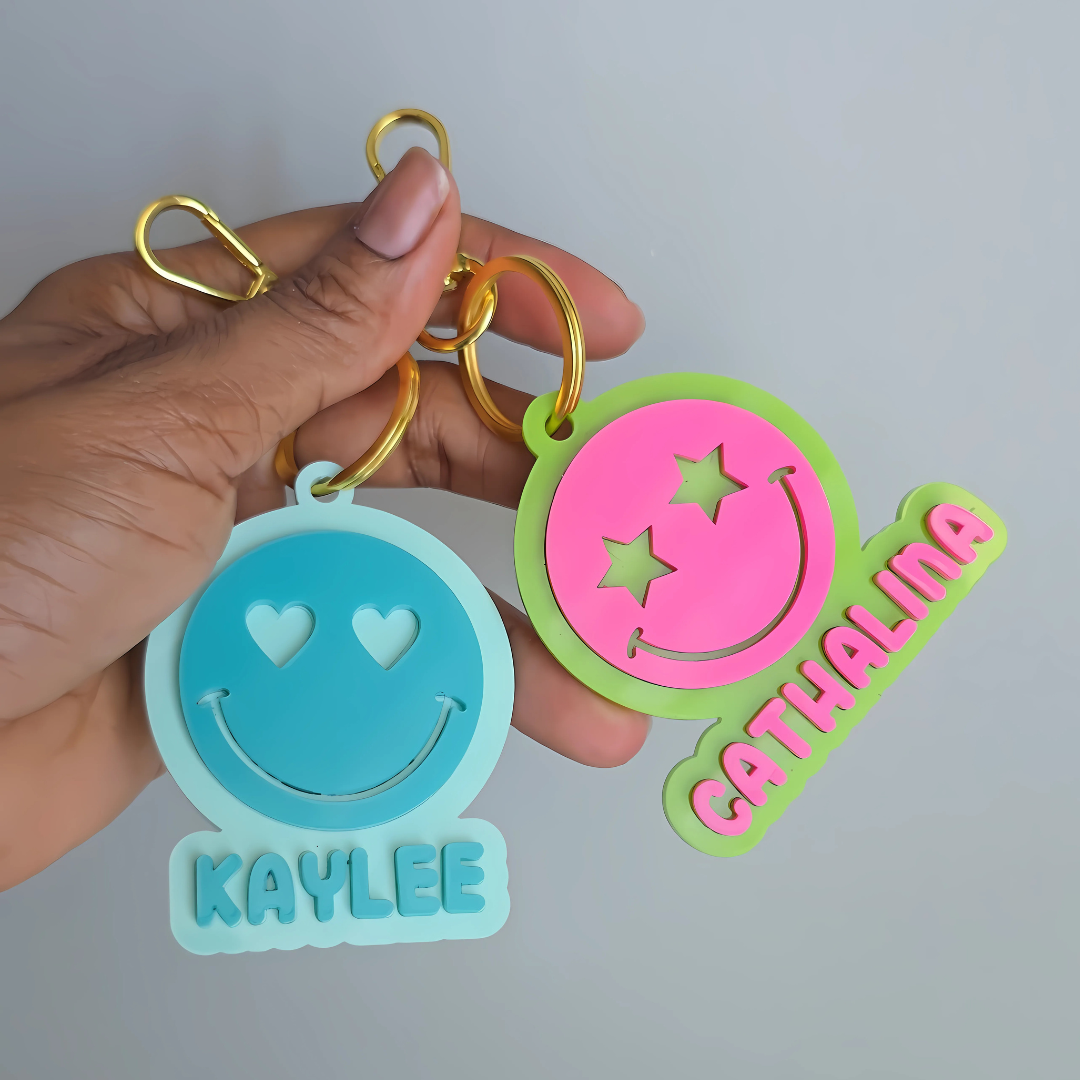 Smiley Face Keychain