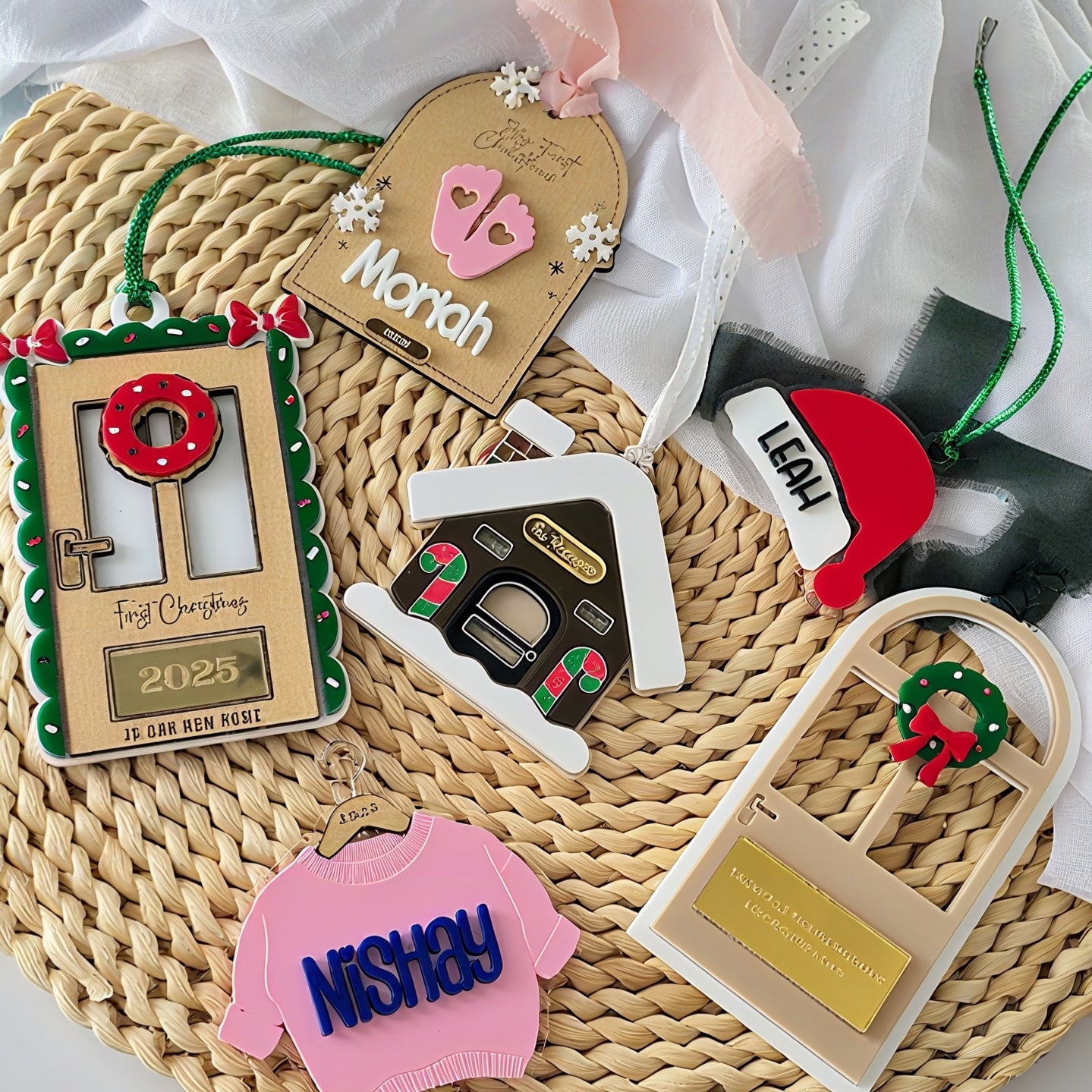 Personalized Gingerbread House Fireplace Ornament