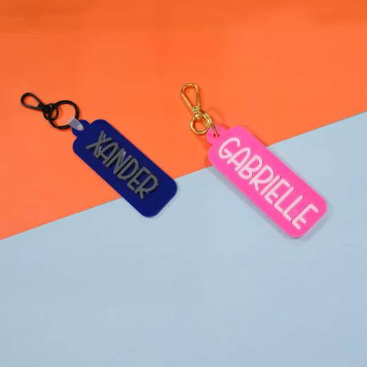 Name Tag Keychain